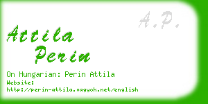 attila perin business card